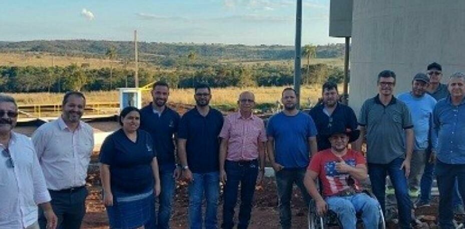 Imagem de compartilhamento para o artigo Prefeito de Paraíso das Águas e equipe realizam vistoria em obra estratégica de saneamento da MS Todo dia